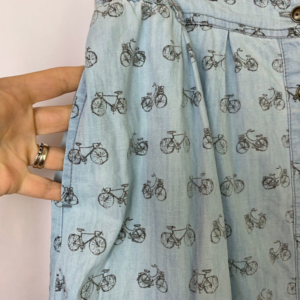 Life in Progress Button Up Denim Skirt - Picture 2 of 7